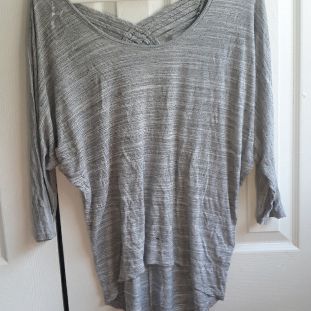 Grey long sleeve shirt